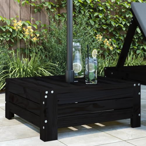 INLIFE Verkleidung für Sonnenschirmständer Schwarz Massivholz Kiefer,Heim & Garten,Rasen & Garten,Garten & Balkon,Zubehör für Sonnenschirme & Sonnenschutze,Sonnenschirmständer,Schwarz,8.14 KG,825335 von INLIFE