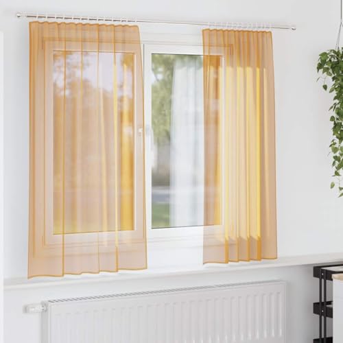 INLIFE Voile Vorhänge mit Stangentaschen 2 STK. Orange,Heim & Garten,Dekoration,Fensterdrapierung,Vorhänge & Gardinen,Orange,0.35 KG,4102191 INLIFE Voile Vorhänge mit Stangentaschen 2 STK. Orange,Heim & Garten,Dekoration,Fensterdrapierung,Vorhänge & Gardinen,Orange,0.35 KG,4102191 von INLIFE