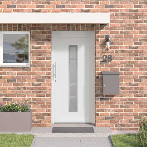 INLIFE Vordertür Weiß PVC,Heimwerkerbedarf,Baumaterialien,Türen,Haustüren,Weiß,43 KG,3385752 von INLIFE