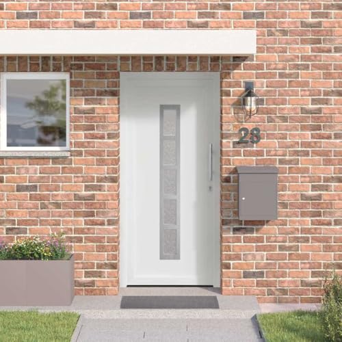 INLIFE Vordertür Weiß PVC,Heimwerkerbedarf,Baumaterialien,Türen,Haustüren,Weiß,43 KG,3385758 von INLIFE