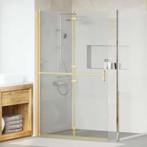 INLIFE Walk-in Duschwand Sonstiges Golden und Transparent 120 x 190 cm,Heimwerkerbedarf,Sanitärbedarf,Zubehör für sanitäre Anlagen,Duschkabinen Zubehör,Duschwände,Gold,30.15 KG,42017974 INLIFE Walk-in Duschwand Sonstiges Golden und Transparent 120 x 190 cm,Heimwerkerbedarf,Sanitärbedarf,Zubehör für sanitäre Anlagen,Duschkabinen Zubehör,Duschwände,Gold,30.15 KG,42017974 von INLIFE