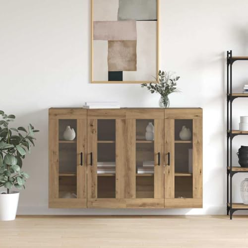 INLIFE Wandmontierte Schränke 2 pcs Eiche handwerklich,Möbel,Schränke,Sideboards,Beige,48.6 KG,3394585 INLIFE Wandmontierte Schränke 2 pcs Eiche handwerklich,Möbel,Schränke,Sideboards,Beige,48.6 KG,3394585 von INLIFE