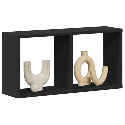 INLIFE Wandschrank 60x16x30 cm Schwarz Holzwerkstoff,Möbel,Regalsysteme,Wandregale,Schwarz,4.15 KG,854878 von INLIFE