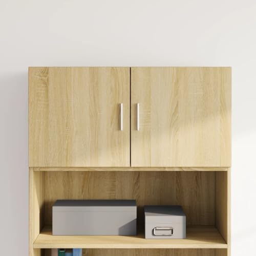 INLIFE Wandschrank Sonoma-Eiche 80x42,5x40 cm Holzwerkstoff,Möbel,Schränke,Sideboards,Braun,16.6 KG,846126 von INLIFE