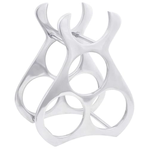 INLIFE Weinregal Silber 23 x 14 x 28 cm Aluminium,Möbel,Schränke,Weinregale,Silber,1.42 KG,42000149 von INLIFE