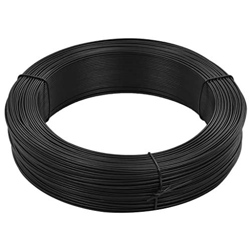 INLIFE Zaun-Bindedraht 250 m 1,6/2,5 mm Stahl Anthrazit,5.5kg,144479 von INLIFE