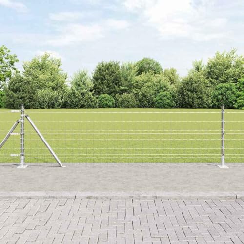 INLIFE Zaun mit Pfosten Silber 0,4 x 25 m Stahl,Heimwerkerbedarf,Hauseinzäunung,Zaunfelder,Silber,20.15 KG,3351033 INLIFE Zaun mit Pfosten Silber 0,4 x 25 m Stahl,Heimwerkerbedarf,Hauseinzäunung,Zaunfelder,Silber,20.15 KG,3351033 von INLIFE