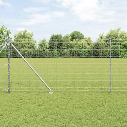 INLIFE Zaun mit Pfosten Silber 1 x 10 m Stahl,Heimwerkerbedarf,Hauseinzäunung,Zaunfelder,Silber,24.6 KG,3350727 INLIFE Zaun mit Pfosten Silber 1 x 10 m Stahl,Heimwerkerbedarf,Hauseinzäunung,Zaunfelder,Silber,24.6 KG,3350727 von INLIFE