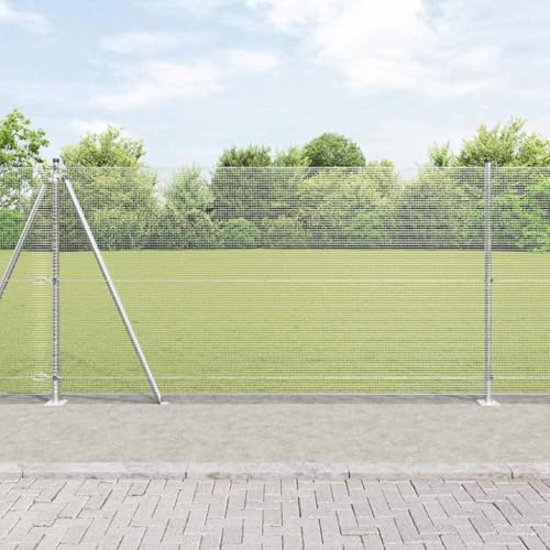 INLIFE Zaun mit Pfosten Silber 1.2 x 25 m Stahl,Heimwerkerbedarf,Hauseinzäunung,Zaunfelder,Silber,32.97 KG,3352320 INLIFE Zaun mit Pfosten Silber 1.2 x 25 m Stahl,Heimwerkerbedarf,Hauseinzäunung,Zaunfelder,Silber,32.97 KG,3352320 von INLIFE