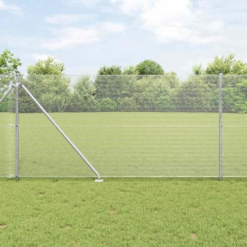 INLIFE Zaun mit Pfosten Silber 1.4 x 10 m Stahl,Heimwerkerbedarf,Hauseinzäunung,Zaunfelder,Silber,22.51 KG,3351934 INLIFE Zaun mit Pfosten Silber 1.4 x 10 m Stahl,Heimwerkerbedarf,Hauseinzäunung,Zaunfelder,Silber,22.51 KG,3351934 von INLIFE