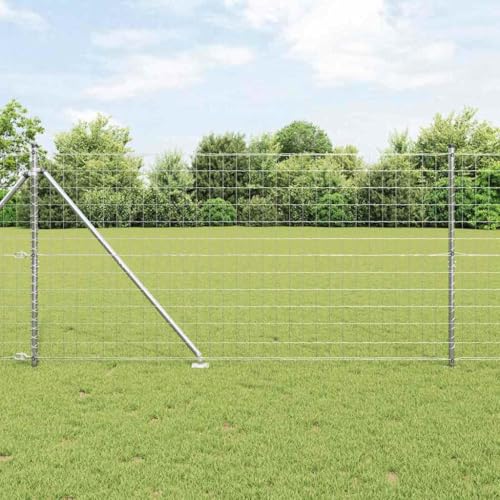 INLIFE Zaun mit Pfosten Silber 1.4 x 10 m Stahl,Heimwerkerbedarf,Hauseinzäunung,Zaunfelder,Silber,25.75 KG,3350745 INLIFE Zaun mit Pfosten Silber 1.4 x 10 m Stahl,Heimwerkerbedarf,Hauseinzäunung,Zaunfelder,Silber,25.75 KG,3350745 von INLIFE
