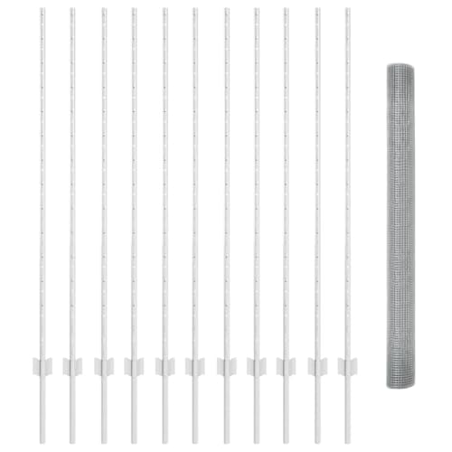 INLIFE Zaun mit Pfosten Silber 1.4 x 25 m Stahl,Heimwerkerbedarf,Hauseinzäunung,Zaunfelder,Silber,23.7 KG,3336370 INLIFE Zaun mit Pfosten Silber 1.4 x 25 m Stahl,Heimwerkerbedarf,Hauseinzäunung,Zaunfelder,Silber,23.7 KG,3336370 von INLIFE