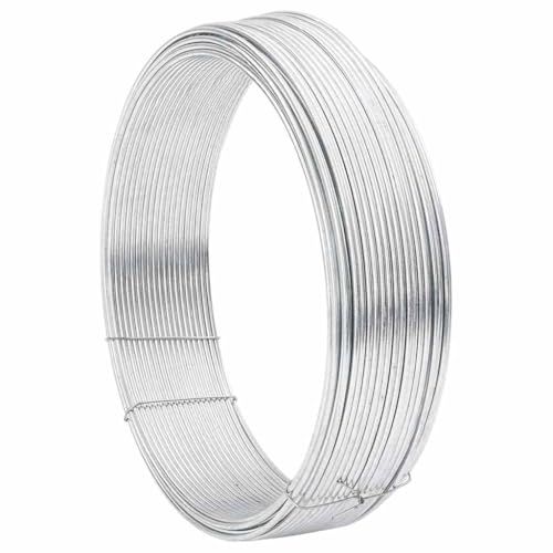INLIFE Zaunbindedraht Silber 25 m Heißgetauchter verzinkter Stahl,Heimwerkerbedarf,Hauseinzäunung,Zubehör für Zäune & Gartentore,Silber,0.45 KG,42010297 von INLIFE