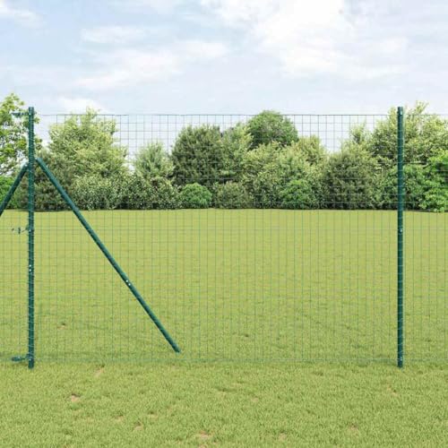 INLIFE Zaunpfosten 26 pcs Grün 3.2 x 3.2 x 200 cm Stahl,Heimwerkerbedarf,Hauseinzäunung,Zaunpfosten & -querlatten,Grün,43.3 KG,3350123 von INLIFE