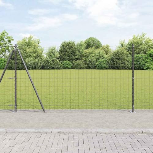 INLIFE Zaunpfosten 26 pcs Silber 3.2 x 3.2 x 140 cm Stahl,Heimwerkerbedarf,Hauseinzäunung,Zaunpfosten & -querlatten,Silber,46.9 KG,3350247 von INLIFE