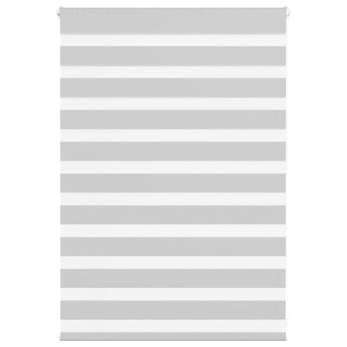 INLIFE Zebrarollo Hellgrau 105x100 cm Stoffbreite 100,9 cm Polyester,Heim & Garten,Dekoration,Fensterdrapierung,Jalousien & Rollos,Grau,1.02 KG,4014418 von INLIFE