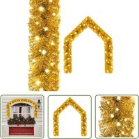 The Living Store Weihnachtsgirlande mit led 10 m Golden - Weihnachtsdeko - Lichterkette - LED-Lichterkette - Goldene Beleuchtung - Christbaumschmuck The Living Store Weihnachtsgirlande mit led 10 m Golden - Weihnachtsdeko - Lichterkette - LED-Lichterkette - Goldene Beleuchtung - Christbaumschmuck von INLIFE