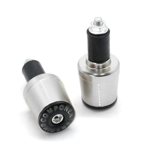 INLIMA Lenkerkappe Endstopfen Für HO&ND&A CB1000R CB1000 R CB 1000 R CB1000RR Motorrad Zubehör 7/8 "22 MM CNC Lenker Griffe Griff Bar Grip End Kappe Stecker(Silver) von INLIMA