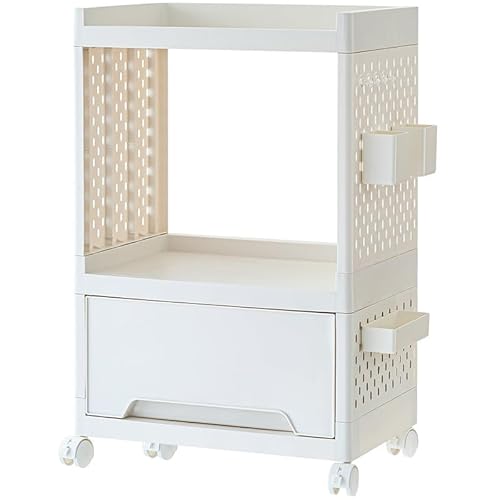 INMORVEN Sideboard Rollcontainer mit 7 Zubehör: Mobiler Schreibtischregal-Schrank auf Rädern, Büroregal mit Metallgestell, 66x42x21,5cm INMORVEN Sideboard Rollcontainer mit 7 Zubehör: Mobiler Schreibtischregal-Schrank auf Rädern, Büroregal mit Metallgestell, 66x42x21,5cm von INMORVEN