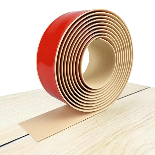 INMORVEN Übergangsprofil Selbstklebend Abdeckleisten,Weichsockelleiste Übergangsleiste Selbstklebend Vinyl Türleiste,Ausgleichsprofil für Laminat Parkettböden,Türschwellen Leiste(Holzmaserung-1m) von INMORVEN