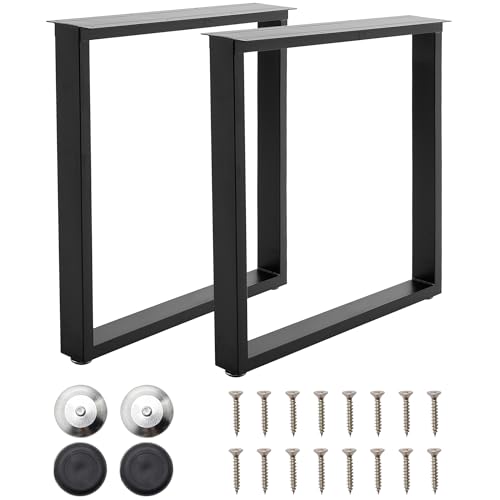 INMOZATA Tischbeine Metall Schwarz 2 Stück Tischgestell Tischkufen mit Verbreiterte Montageplatte für Esstisch Schreibtisch Stizbank 35 x 13 x 40cm, Rechteck INMOZATA Tischbeine Metall Schwarz 2 Stück Tischgestell Tischkufen mit Verbreiterte Montageplatte für Esstisch Schreibtisch Stizbank 35 x 13 x 40cm, Rechteck von INMOZATA
