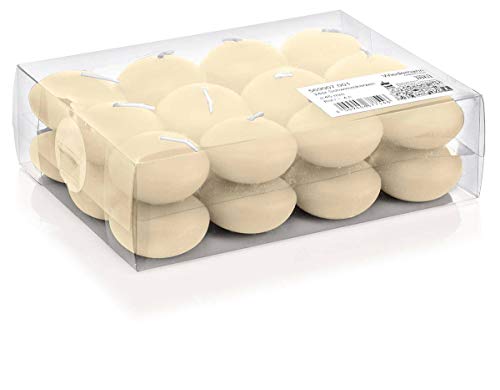 INNA-Glas 24er Set Schwimmende Kerzen Ornella, creme, Ø 4,5cm, 4h - Teelichter INNA-Glas 24er Set Schwimmende Kerzen Ornella, creme, Ø 4,5cm, 4h - Teelichter von INNA-Glas