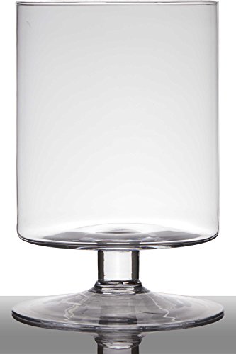 INNA-Glas Blumentopf Glas Lilian auf Standfuß, Zylinder - rund, klar, 29cm, Ø 19cm - Pokal Vase - Windlichtglas INNA-Glas Blumentopf Glas Lilian auf Standfuß, Zylinder - rund, klar, 29cm, Ø 19cm - Pokal Vase - Windlichtglas von INNA-Glas