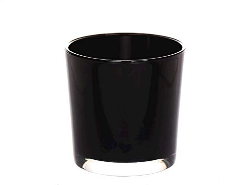 INNA-Glas Blumenvase Brian, schwarz, 13cm, Ø13cm - Tischvase/Glasvase von INNA-Glas