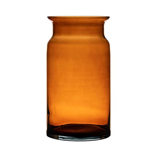 INNA-Glas Blumenvase Glas Hanna Earth, orange-braun-klar, 29,5cm, Ø15cm - Tisch Vase von INNA-Glas