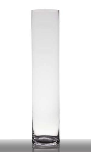 INNA-Glas Bodenvase Glas Sansa, Zylinder - rund, klar, 90cm, Ø 19cm - Hohe Vase - Glasvase von INNA-Glas