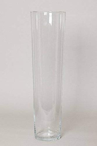 INNA-Glas Bodenvase KAIA, Trichter - rund, klar, 70cm, Ø 17cm - Hohe Vase - Deko Vase von INNA-Glas