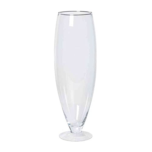 INNA-Glas Bodenvase Tina, Kegel - Rund, klar, 67cm, Ø 17cm - Ø 22cm - XXL Vase - Glasvase von INNA-Glas