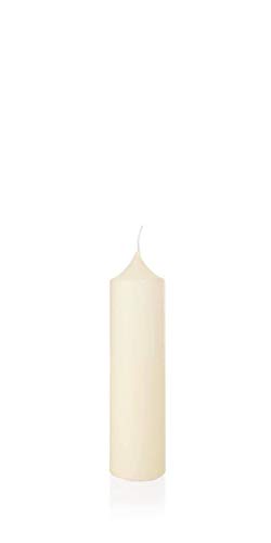 INNA-Glas Church Candle Franziska, Elfenbein, 30cm, Ø 8cm, 137h - Made in Germany - Altarkerze von INNA-Glas