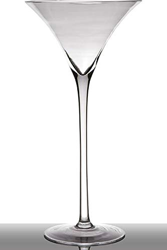 INNA-Glas Cocktailglas - Martini Glas Sacha auf Standfuß, Trichter - rund, klar, 40cm, Ø 19.5cm - XXL Glas - Riesen Glas von INNA-Glas