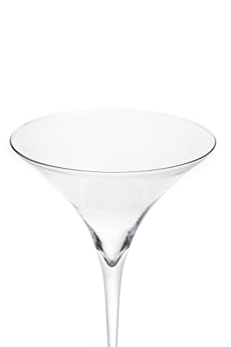 INNA-Glas Cocktailglas - Martini Glas Sacha auf Standfuß, Trichter - rund, klar, 70cm, Ø 29cm - XXL Glas - Riesen Glas von INNA-Glas