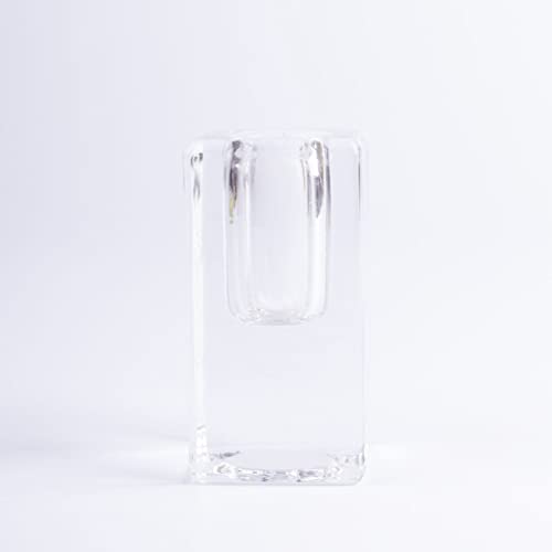 INNA-Glas Eckiger Glasleuchter SOLUNA für Spitzkerzen, transparent, 4x4x8 cm - Kerzen Halter INNA-Glas Eckiger Glasleuchter SOLUNA für Spitzkerzen, transparent, 4x4x8 cm - Kerzen Halter von INNA-Glas