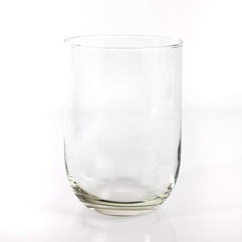 INNA-Glas Glas Tisch Vase Marisa, klar, 20 cm, Ø 13,5 cm - Farbige Dekovase von INNA-Glas