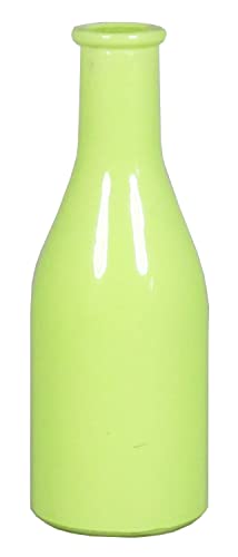 INNA-Glas Glasflasche ANYA, hellgrün, 18 cm, Ø 6,5 cm - Flaschenvase von INNA-Glas
