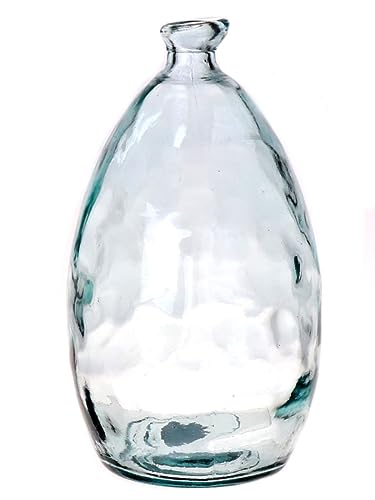 INNA-Glas Glasflasche Fabrizia, recycelt, transparent, 28,5 cm, Ø 16 cm - Design Vase von INNA-Glas