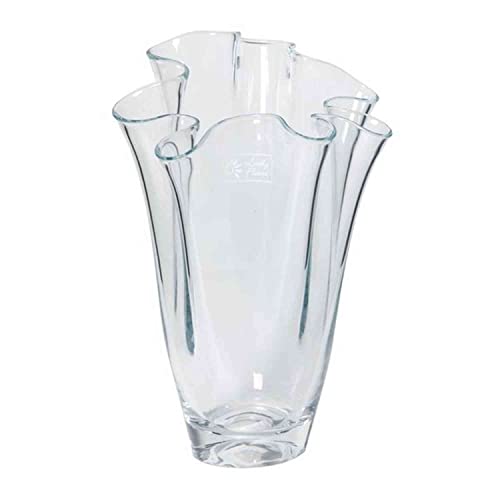 INNA-Glas Glasvase Jody, Trichter - blumig, klar, 27cm, Ø 21cm - Deko Vase - Blumenvase von INNA-Glas