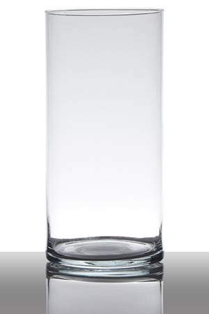 INNA-Glas Große Vase Glas Sansa, Zylinder - rund, klar, 30cm, Ø 12cm - Glasvase - Hohe Vase von INNA-Glas