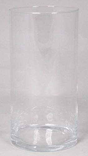 INNA-Glas Große Vase Roman, Zylinder - rund, klar, 30cm, Ø 15cm - Glasvase - Standvase von INNA-Glas