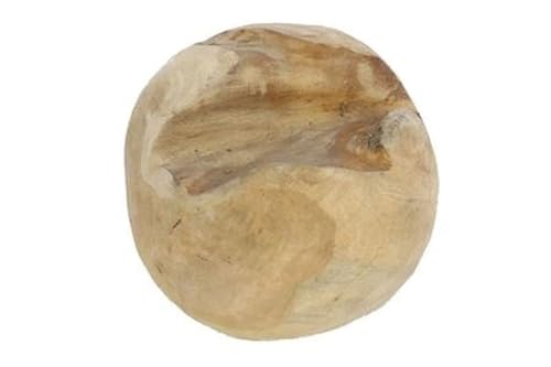 INNA-Glas Holzkugel Teak BEDRAN, Natur, Ø15cm - Naturholz Kugel von INNA-Glas