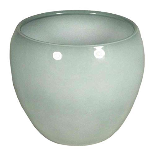 INNA-Glas Keramik Blumentopf, Ø27cm, 24cm, grau-grün - Pflanzentopf/Übertopf von INNA-Glas
