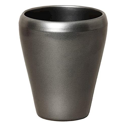 INNA-Glas Keramik Orchideentopf, Ø14cm, 17cm, anthrazit - Blumentopf/Orchideen Übertopf von INNA-Glas