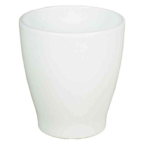 INNA-Glas Keramik Orchideenvase, Ø13,2cm, 15cm, weiß - Pflanztopf/Orchideen-Blumentopf von INNA-Glas