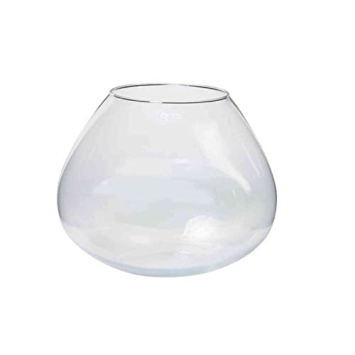 INNA-Glas Kerzenglas Joyce, Kugel - rund, klar, 30cm, Ø 20cm - Ø 38cm - Kugelvase - Windlichtglas von INNA-Glas