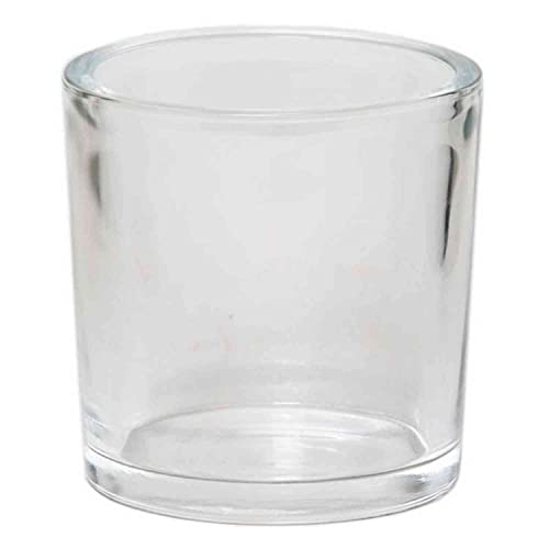 INNA-Glas Kerzenglas Levin, Zylinder - rund, klar, 12cm, Ø 12cm - Kerzenhalter von INNA-Glas