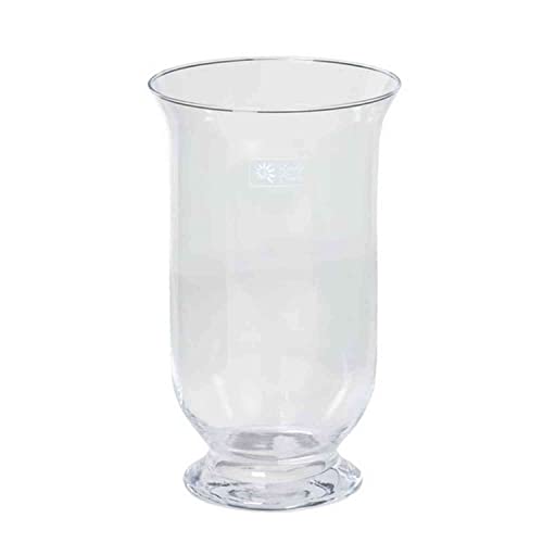 INNA-Glas Kerzenglas Lisa auf Standfuß, Zylinder - rund, klar, 30cm, Ø 18cm - Deko Glas von INNA-Glas