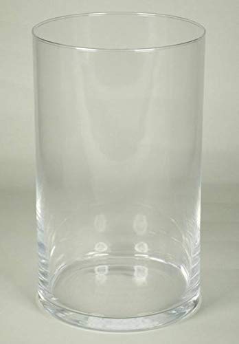 INNA-Glas Kerzenglas Roman, Zylinder - rund, klar, 25cm, Ø 15cm - Deko Glas - Windlichtglas von INNA-Glas